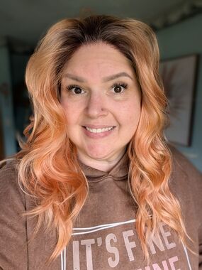 Sagitarrius Wig-Peach Blonde Wavy Lace-Front By Martini Wigs